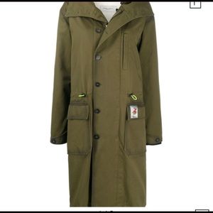 GOLDEN GOOSE Button-up Parka Jacket In Green Sz 38 $1889